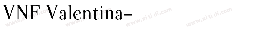 VNF Valentina字体转换